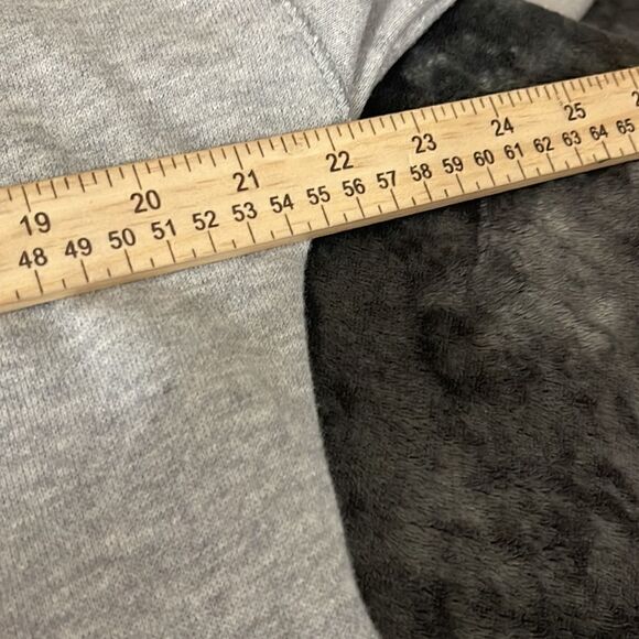 American eagle sweatshirt Womens XS Side zipper oversized heather gray New - Picture 9 of 12